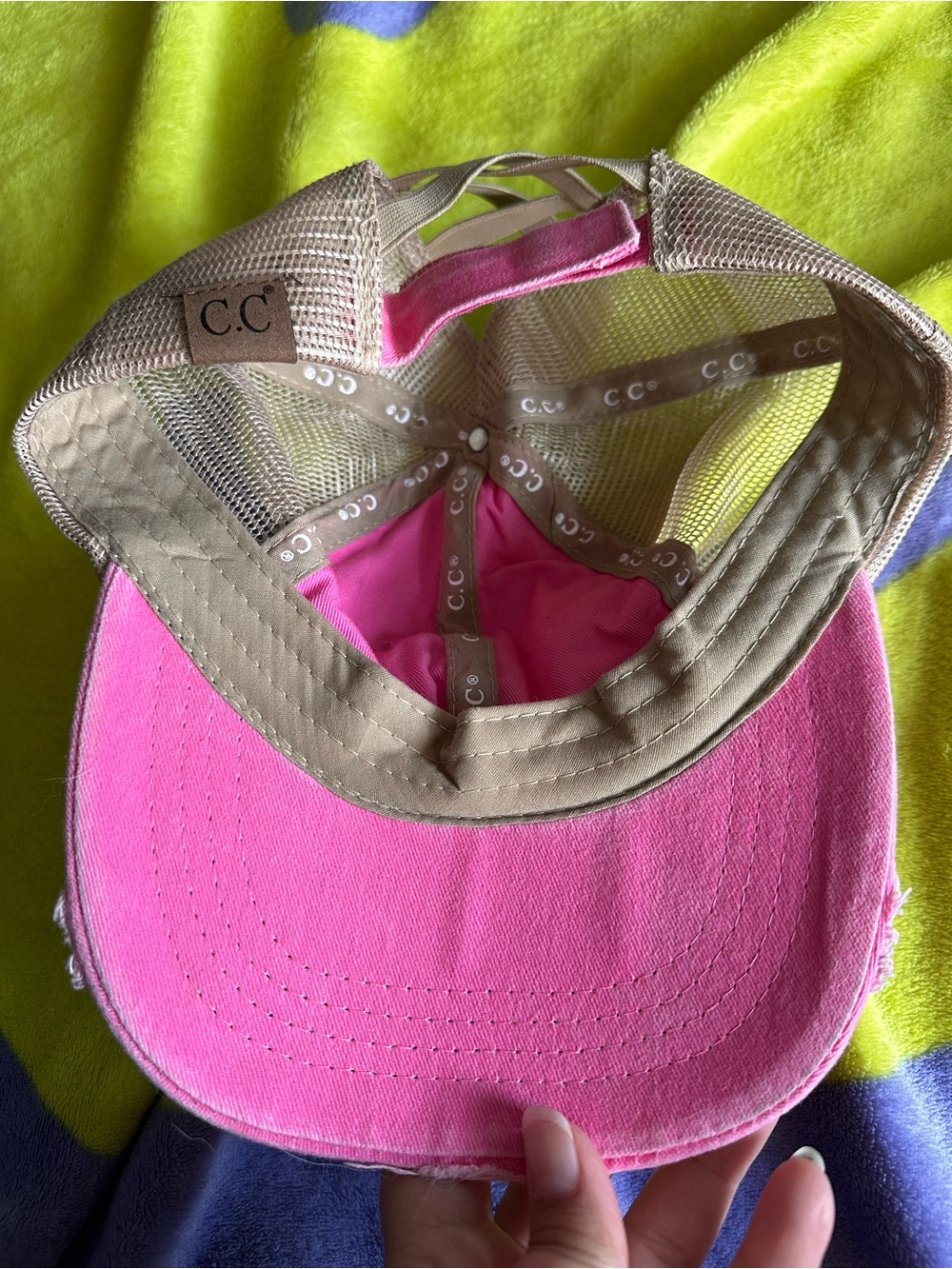 Pink CC hat - Picture 2 of 3